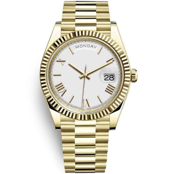 luxury mens gold daydate watch 41mm greek number dail automatic 2813 mechanical movement stainless steel folding buckle mens wristwatch, Slivery;brown
luxury mens gold daydate watch 41mm greek number dail automatic 2813 mechanical movement stainless steel folding buckle mens wristwatch, Slivery;brown