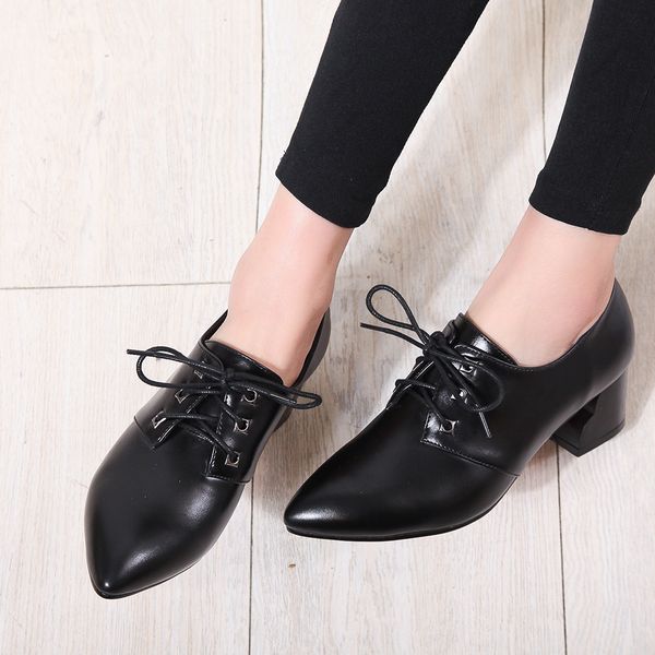 sarairis en venta de la mejor calidad de primavera tacones gruesos con cordones de punta puntiaguda oficina zapatos para damas mujer bombas, Black
sarairis en venta de la mejor calidad de primavera tacones gruesos con cordones de punta puntiaguda oficina zapatos para damas mujer bombas, Black