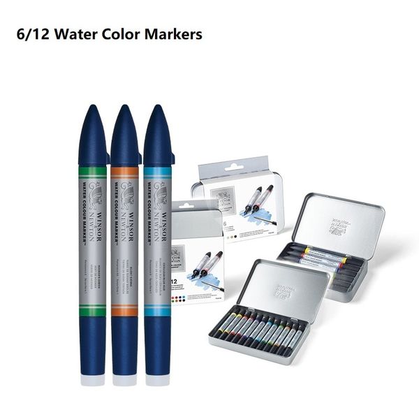 winsor&newton 6/12 colors water color markers twin tips art marker pen drawing art supplies
winsor&newton 6/12 colors water color markers twin tips art marker pen drawing art supplies