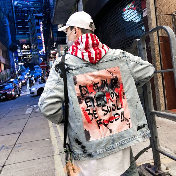 rock hipster graffiti appliques hip hop jeans jacket men 2019 autumn washing material denim jackets for men casual streetwear, Black;brown
rock hipster graffiti appliques hip hop jeans jacket men 2019 autumn washing material denim jackets for men casual streetwear, Black;brown
