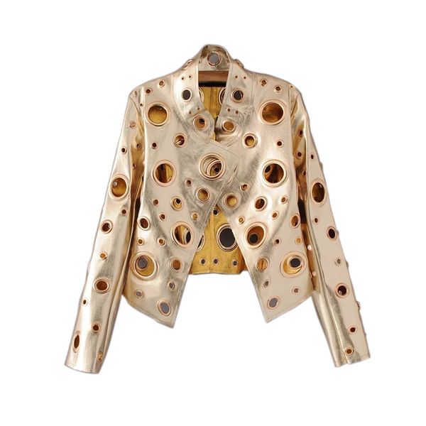 2019 gold ring women's pu leather clothing europe and the united states spring and autumn new coat motorcycle short jacket, Black;brown
2019 gold ring women's pu leather clothing europe and the united states spring and autumn new coat motorcycle short jacket, Black;brown