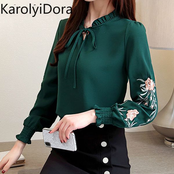 plus size women floral embroidery chiffon blouse shirt fashion womens and blouses 2020 long sleeve women shirt, White
plus size women floral embroidery chiffon blouse shirt fashion womens and blouses 2020 long sleeve women shirt, White
