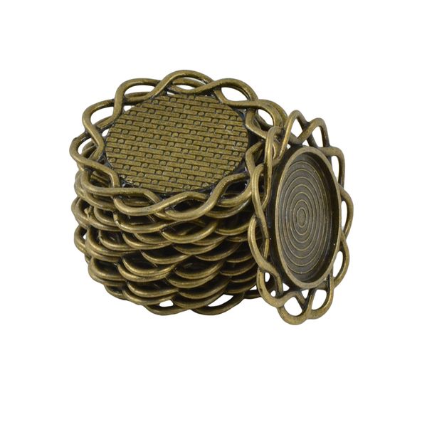 20pcs round filigree flower connectors charm antique bronze charms pendants trays diy, Silver
20pcs round filigree flower connectors charm antique bronze charms pendants trays diy, Silver