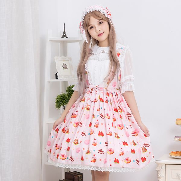 princess sweet lolita dress vintage lace bowknot cute printing high waist victorian dress kawaii girl gothic lolita jsk loli cos, Black;red
princess sweet lolita dress vintage lace bowknot cute printing high waist victorian dress kawaii girl gothic lolita jsk loli cos, Black;red