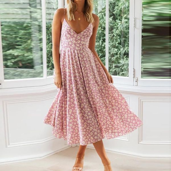 womens summer dress floral dress casual sleeveless floral print v neck split ruffle beach long ropa de baño #j4s, Black;gray
womens summer dress floral dress casual sleeveless floral print v neck split ruffle beach long ropa de baño #j4s, Black;gray