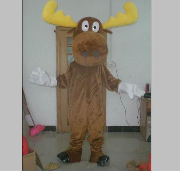2019 factory sale the head brown moose mascot costume for chrismtas for to wear, Red;yellow
2019 factory sale the head brown moose mascot costume for chrismtas for to wear, Red;yellow