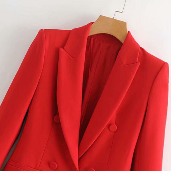 women blazers and jackets long sleeve blazer feminino red black korean outerwear office lady work wear fall 2019, White;black
women blazers and jackets long sleeve blazer feminino red black korean outerwear office lady work wear fall 2019, White;black