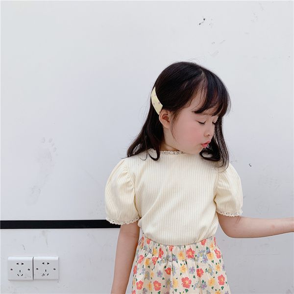 lace short-sleeved t-shirt base shirt adbaby children's clothing 2020 summer new girls korean version tees children, Blue
lace short-sleeved t-shirt base shirt adbaby children's clothing 2020 summer new girls korean version tees children, Blue