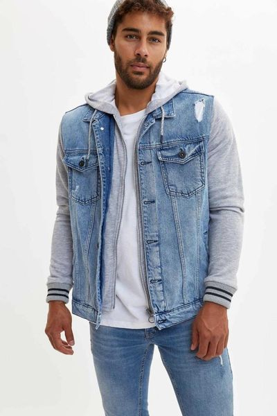 defacto man blue solid denim hoodies short jacket casual pocket streetwear fashion tide loose cotton denim jacket -l5436az19au-l5436az19au, Black;brown
defacto man blue solid denim hoodies short jacket casual pocket streetwear fashion tide loose cotton denim jacket -l5436az19au-l5436az19au, Black;brown