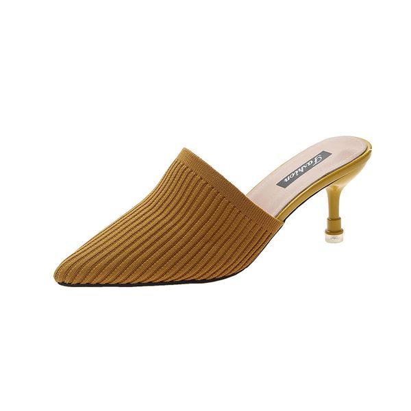 net red with baotou half slippers female summer wear 2019 new ladies wild fashion woven retro sandals stiletto heels y200106, Black
net red with baotou half slippers female summer wear 2019 new ladies wild fashion woven retro sandals stiletto heels y200106, Black