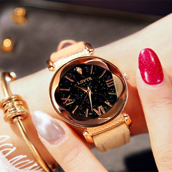women's watch starry crystal english leather belt watch leather belt student fashion & casual chronograph alloy buckle, Slivery;brown
women's watch starry crystal english leather belt watch leather belt student fashion & casual chronograph alloy buckle, Slivery;brown