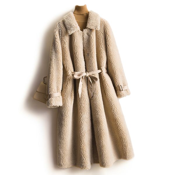 beliarst 2019 autumn and winter new grain velvet coat woman lapel cardigan coat slim fashion long wool large size, Black
beliarst 2019 autumn and winter new grain velvet coat woman lapel cardigan coat slim fashion long wool large size, Black