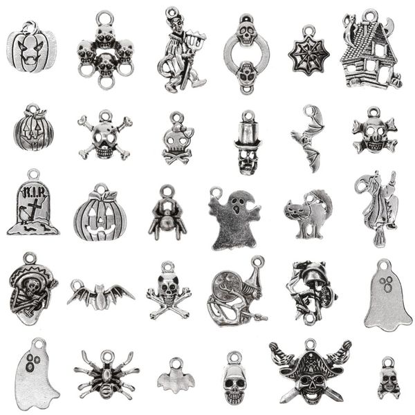 30pcs / set halloween амулеты-летучей мыши, тыквы фонарь, паук, ведьма, черепа, подвески cat подвеска корабля подвески для diy # 281884, Bronze;silver
30pcs / set halloween амулеты-летучей мыши, тыквы фонарь, паук, ведьма, черепа, подвески cat подвеска корабля подвески для diy # 281884, Bronze;silver