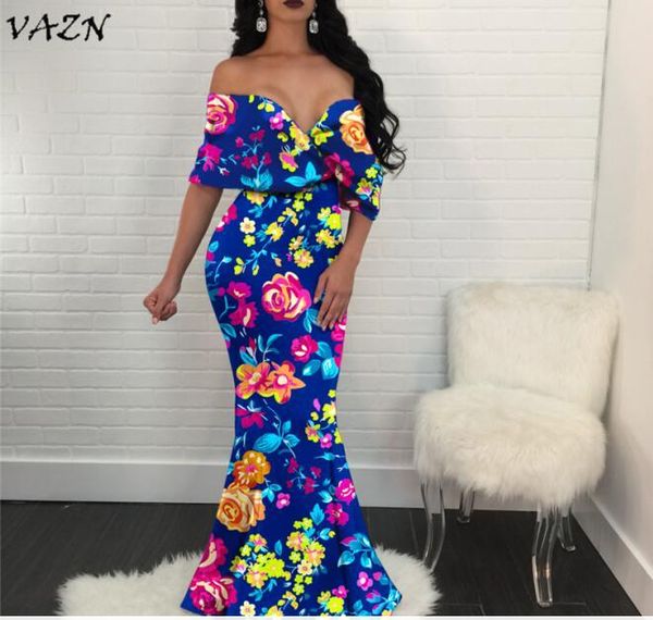 vazn fashionable popular style women dress print slash-neck half sleeve bodycon maxi mermaid dress vestido a6005, Black;pink
vazn fashionable popular style women dress print slash-neck half sleeve bodycon maxi mermaid dress vestido a6005, Black;pink