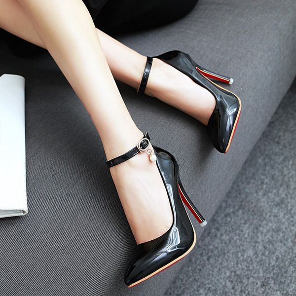 doratasia 2020 classic big plus size 48 thin high heels ankle-strap woman shoes women pumps party wedding shoes female, Black 
doratasia 2020 classic big plus size 48 thin high heels ankle-strap woman shoes women pumps party wedding shoes female, Black