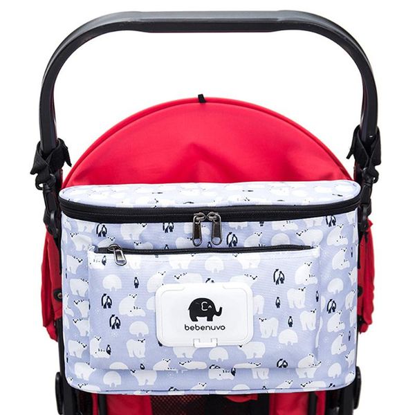 Diaper Bag Cartoon Baby Stroller Bag Organizer Nappy Diaper Bags Carriage Buggy Pram Cart Basket Hook Stroller Accessories