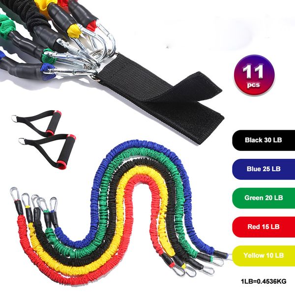 new arrival 11 pcs/set tube resistance bands 100 lb protective nylon fitness elastic bands for home training workout equipment
new arrival 11 pcs/set tube resistance bands 100 lb protective nylon fitness elastic bands for home training workout equipment
