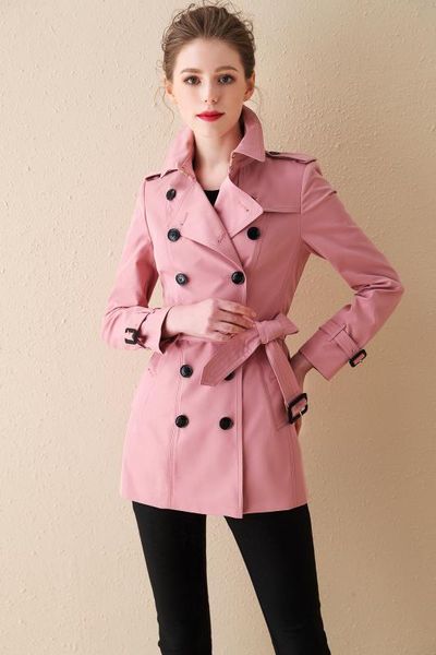 women's trench coats gabardine short windbreaker belt waterproof new english style autumn winter solid color british loose leisure a13z, Tan;black
women's trench coats gabardine short windbreaker belt waterproof new english style autumn winter solid color british loose leisure a13z, Tan;black