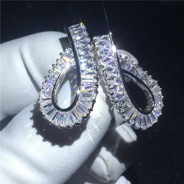 handmade tennis drop earring white gold filled princess cut 5a cz engagement wedding dangle earrings for women jewelry, Golden;silver
handmade tennis drop earring white gold filled princess cut 5a cz engagement wedding dangle earrings for women jewelry, Golden;silver
