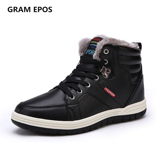 gram epos 2019 male plus size 47 48 boots men winter shoes leather warm plush fashion mens ankle boots for cold winter, Black
gram epos 2019 male plus size 47 48 boots men winter shoes leather warm plush fashion mens ankle boots for cold winter, Black