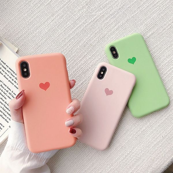 couples love heart candy color soft silicone matte phone case for iphone 8 plus 6s 7 xs max xr solid back cover shell
couples love heart candy color soft silicone matte phone case for iphone 8 plus 6s 7 xs max xr solid back cover shell