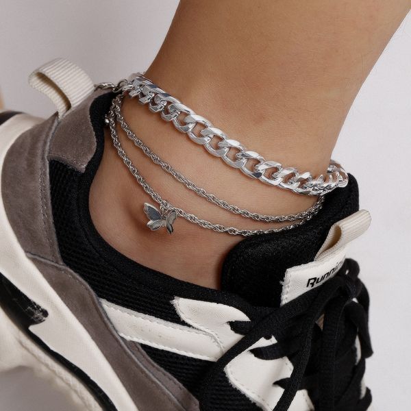 butterfly necklace jewelry link chain butterfly ornaments personalized twist chain temperament simple footwear exaggerated thick c, Silver
butterfly necklace jewelry link chain butterfly ornaments personalized twist chain temperament simple footwear exaggerated thick c, Silver