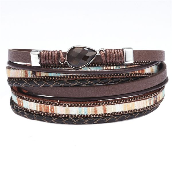 2020 new women multilayer genuine leather bracelet water drop rhinestone bracelet designer jewelry women bracelet girlfriend gift, Golden;silver
2020 new women multilayer genuine leather bracelet water drop rhinestone bracelet designer jewelry women bracelet girlfriend gift, Golden;silver