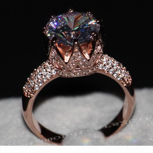 victoria wieck luxury jewelry 8ct solitaire 11mm white sapphire simulated diamond wedding rose gold crown band women rings gift size 5-11, Silver
victoria wieck luxury jewelry 8ct solitaire 11mm white sapphire simulated diamond wedding rose gold crown band women rings gift size 5-11, Silver