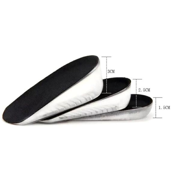 1 pair invisible height increase half insoles insert sports shoes pad solid silicone insoles anti-slippery heel pads, Black
1 pair invisible height increase half insoles insert sports shoes pad solid silicone insoles anti-slippery heel pads, Black