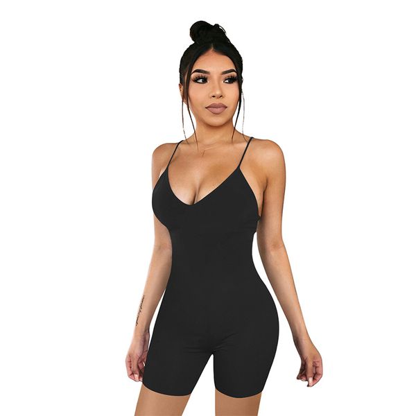 summer spaghetti strap lady playsuits deep v-neck charming skinny catsuits beach style shorts sports playsuits, Black;white
summer spaghetti strap lady playsuits deep v-neck charming skinny catsuits beach style shorts sports playsuits, Black;white