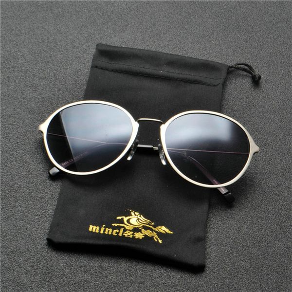 mincl 2019 metal sunglasses women/men vintage mirror brand designer flat round glasses uv400 classic men's goggles nx, White;black
mincl 2019 metal sunglasses women/men vintage mirror brand designer flat round glasses uv400 classic men's goggles nx, White;black