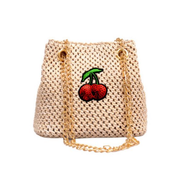 fashion chain straw bag women's rattan hand-woven shoulder bag cute girl cherry decal beach
fashion chain straw bag women's rattan hand-woven shoulder bag cute girl cherry decal beach