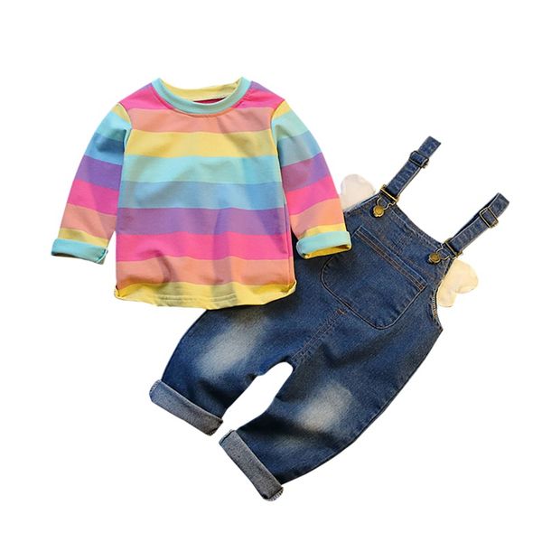 baby clothes long sleeve striped print girl wings design suspenders pants casual autumn baby set, White
baby clothes long sleeve striped print girl wings design suspenders pants casual autumn baby set, White