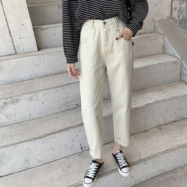 jeans women 2020 spring new wild loose casual fashion high waist curled nine points straight harem pants jeans mom, Blue
jeans women 2020 spring new wild loose casual fashion high waist curled nine points straight harem pants jeans mom, Blue
