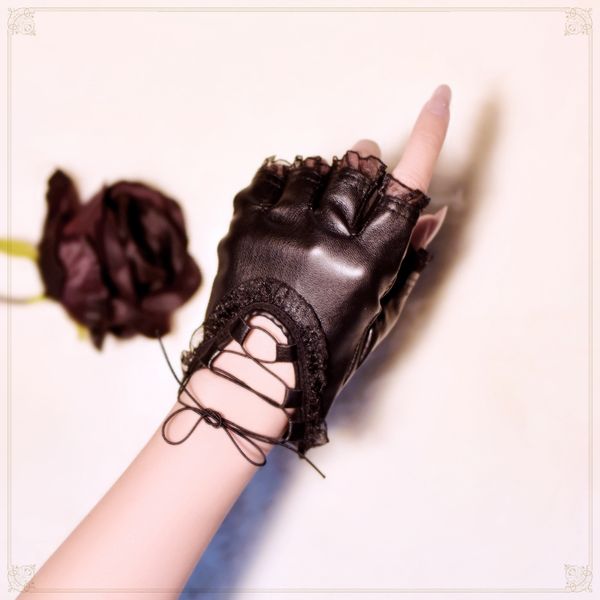 wrist band lace pu leather fingerless glove misport riding motor batcave goth punk rock stage party costume, Blue;gray
wrist band lace pu leather fingerless glove misport riding motor batcave goth punk rock stage party costume, Blue;gray