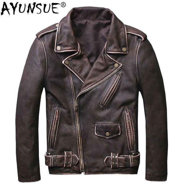 ayunsue real cowhide genuine leather jacket men korean motorcycle short cow leather bomber jacket chaqueta cuero hombre kj1340, Black
ayunsue real cowhide genuine leather jacket men korean motorcycle short cow leather bomber jacket chaqueta cuero hombre kj1340, Black