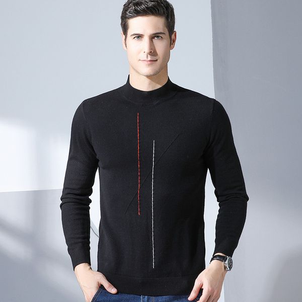 grevol 100% wool o-neck sweaters men's solid long sleeve pullovers men casual sweater double stripes winter sweaters 8016, White;black
grevol 100% wool o-neck sweaters men's solid long sleeve pullovers men casual sweater double stripes winter sweaters 8016, White;black