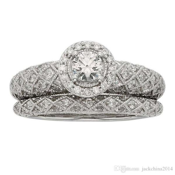 us size 6-10 vintage fashion jewelry 925 sterling silver round cut white z cz diamond gemstones women wedding bridal ring set gift, Slivery;golden
us size 6-10 vintage fashion jewelry 925 sterling silver round cut white z cz diamond gemstones women wedding bridal ring set gift, Slivery;golden