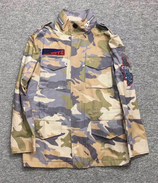 woman camouflage jacket front four pockets love embroidered long sleeves patch girl can do anything stand collar coat, Black;brown
woman camouflage jacket front four pockets love embroidered long sleeves patch girl can do anything stand collar coat, Black;brown