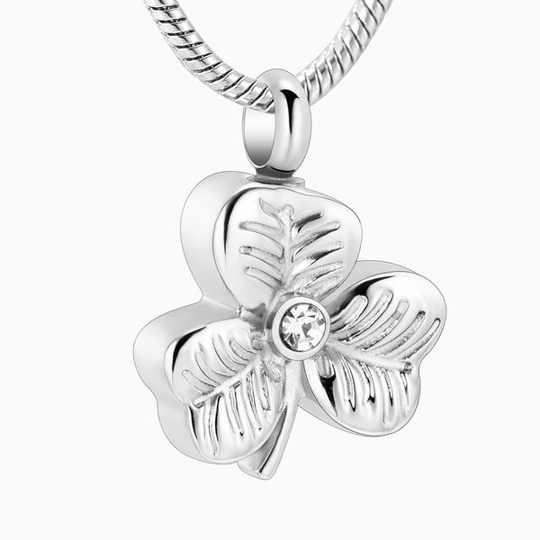 ijd12131 mini clear stone inlay clover ожерелье с винтом держите пепел мемориальная урна кремация шарм подвеска, Silver
ijd12131 mini clear stone inlay clover ожерелье с винтом держите пепел мемориальная урна кремация шарм подвеска, Silver