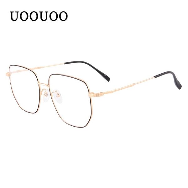 uoouoo eyeglasses frame men metal optical computer glasses blue light bigger square shape myopia lens retro metal eyewear 6536, White;black
uoouoo eyeglasses frame men metal optical computer glasses blue light bigger square shape myopia lens retro metal eyewear 6536, White;black