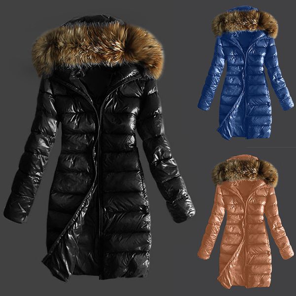 coat female 2019 women outwear quilted winter warm coats fur collar hooded jacket chaqueta mujer, Black
coat female 2019 women outwear quilted winter warm coats fur collar hooded jacket chaqueta mujer, Black