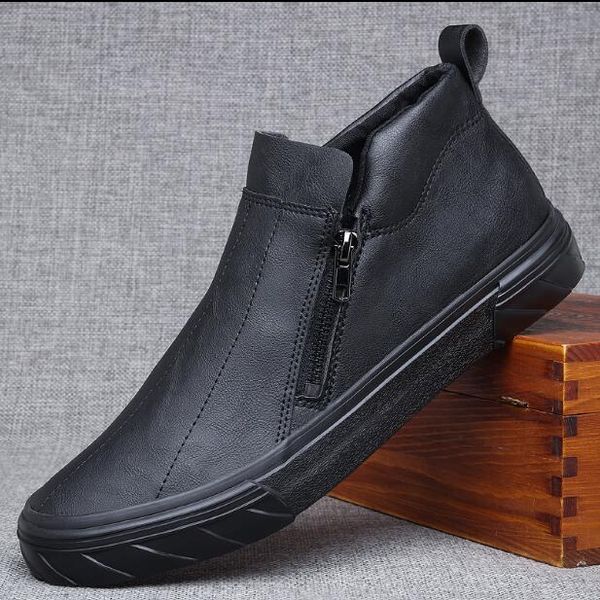 nice autumn new fashion street cool men simple zipper pu leather casual shoes man trend leather shoes loafers, Black
nice autumn new fashion street cool men simple zipper pu leather casual shoes man trend leather shoes loafers, Black