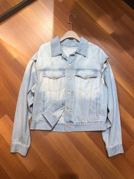 2019 new ladies fashion long sleeve lapel denim jacket 0715, Black;brown