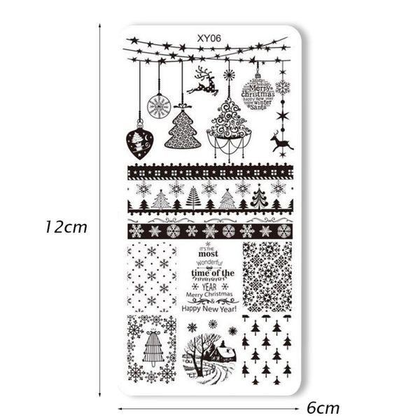 8 types christmas nail art plates manicure tools snowman deer nail template transfer, Black
8 types christmas nail art plates manicure tools snowman deer nail template transfer, Black