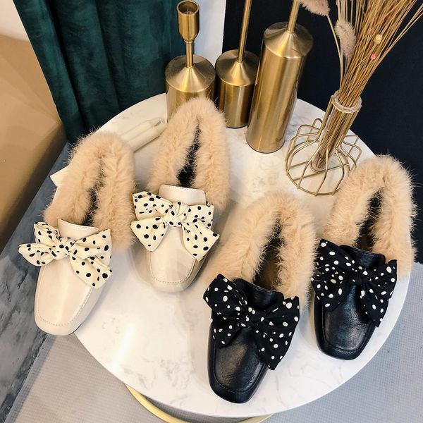 bow-knot square toe shoes on heels slip-on autumn casual female sneakers british style shallow mouth loafers fur butterfly slip, Black 
bow-knot square toe shoes on heels slip-on autumn casual female sneakers british style shallow mouth loafers fur butterfly slip, Black