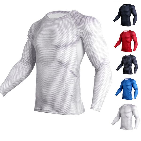 men's quick-dry crew neck compression t-shirt outdoor sports muscle long sleeve print t-shirt tight fitness sportswear, Black;blue
men's quick-dry crew neck compression t-shirt outdoor sports muscle long sleeve print t-shirt tight fitness sportswear, Black;blue