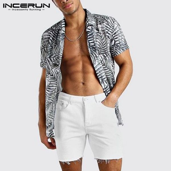 summer fashion men printed hawaiian shirt short sleeve lapel streetwear casual beach shirts 2020 vacation brand camisa incerun, White;black
summer fashion men printed hawaiian shirt short sleeve lapel streetwear casual beach shirts 2020 vacation brand camisa incerun, White;black