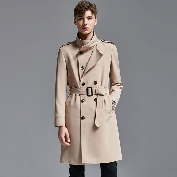 minglu stand collar mens trench luxury double breasted solid color mens jackets and coats plus size 6xl slim fit male coats, Black
minglu stand collar mens trench luxury double breasted solid color mens jackets and coats plus size 6xl slim fit male coats, Black