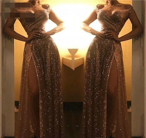 2020 off shoulders event evening dresses robe sequined high side split women wear formal party prom gown custom made plus size, Black;red
2020 off shoulders event evening dresses robe sequined high side split women wear formal party prom gown custom made plus size, Black;red